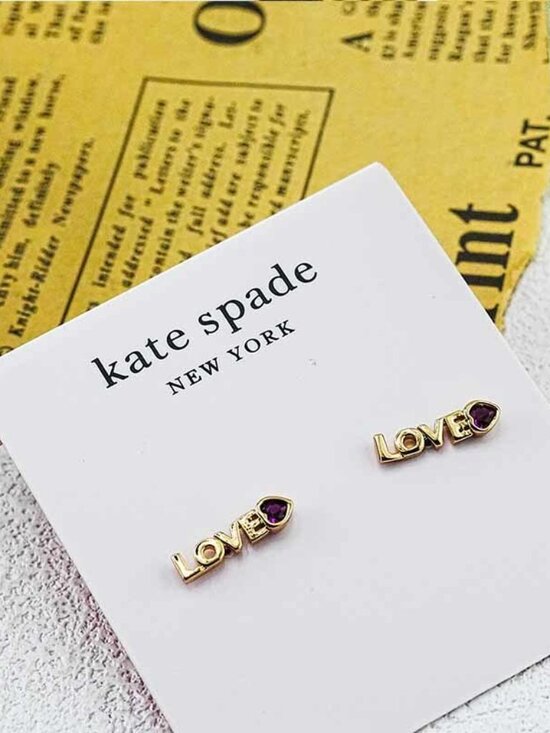 WBRUH860_921?$mobileProductV3$ Kate Spade Letter Stud Earrings